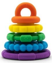 Opakowanie Silikonowa piramida gryzaki krążki Tęcza