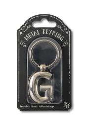 Opakowanie Silver Letter Keyring - brelok do kluczy litera G