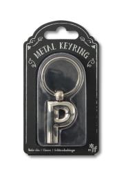 Opakowanie Silver Letter Keyring - brelok do kluczy litera P