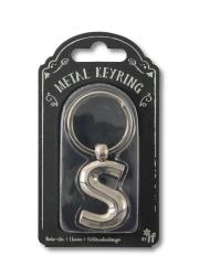 Opakowanie Silver Letter Keyring - brelok do kluczy litera S