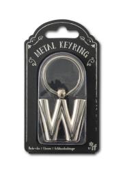 Opakowanie Silver Letter Keyring - brelok do kluczy litera W