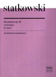 Okładka książki Six pieces op.16 na fortepian