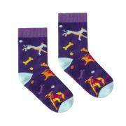 Opakowanie Skarpetki bawełna organiczna psy fioletowe 31-35