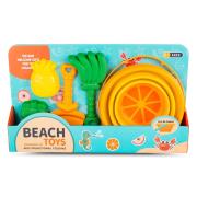 Opakowanie Składane wiaderko do piasku + łopatka i foremki