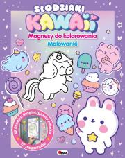 Słodziaki KAWAII. Magnesy do kolorowania. Autor: Korolkiewicz Elżbieta. Dadada.pl Okładka książki Słodziaki KAWAII. Magnesy do kolorowania