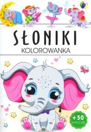 Słoniki. Autor: Opracowanie zbiorowe. Dadada.pl Okładka książki Słoniki