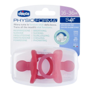 Smoczek uspokajający Soft różowy 2szt 16-36m. Wydawca: Chicco. Dadada.pl Opakowanie Smoczek uspokajający Soft różowy 2szt 16-36m