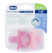 Smoczek uspokajający Soft różowy 2szt 6-16m. Wydawca: Chicco. Dadada.pl Opakowanie Smoczek uspokajający Soft różowy 2szt 6-16m