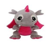 Opakowanie Smok szary różowy 15cm