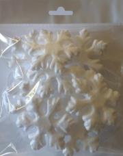 Opakowanie Śnieżynki ze styropianu 7,5cm 10szt