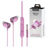 Okładka książki SOMOSTEL SŁUCHAWKI CS03 JACK 3.5MM METALOWE KOMORY DZWIĘKOWE AUTHENTIC BASS+MIKROFON CS03 PINK