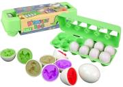 Sorter edu jaja dinozaura układanka 12szt. Wydawca: Leantoys. Dadada.pl Opakowanie Sorter edu jaja dinozaura układanka 12szt