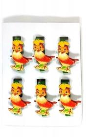 Opakowanie Spinacze drewniane kurczaczek 6szt 4,5cm