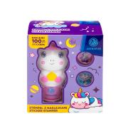 Stempel z naklejkami Astrafun Jednorożec 100 naklejek wielokrotnego użytku + książeczka. Wydawca: ASTRA art-pap. Dadada.pl Opakowanie Stempel z naklejkami Astrafun Jednorożec 100 naklejek wielokrotnego użytku + książeczka