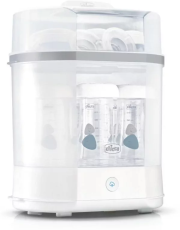 Sterylizator parowy 3w1 do butelek i akcesoriów. Wydawca: Chicco. Dadada.pl Opakowanie Sterylizator parowy 3w1 do butelek i akcesoriów