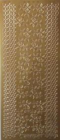 Opakowanie Stiker ażurowy 10x23cm bordiurka złoty