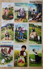 Opakowanie Stikery wielkanocne Vintage Sticker 16x25cm