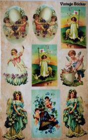 Opakowanie Stikery wielkanocne Vintage Sticker 16x25cm