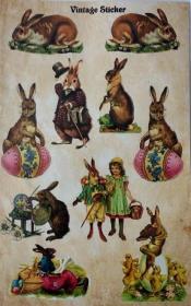 Opakowanie Stikery wielkanocne Vintage Sticker 16x25cm