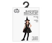 Opakowanie Strój dla dzieci Czarna Czarownica rozm. 130/140cm