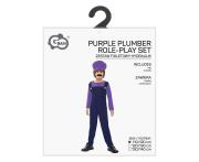 Opakowanie Strój dla dzieci Fioletowy hydraulik 110/120cm