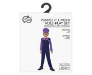 Opakowanie Strój dla dzieci Fioletowy hydraulik 130/140cm