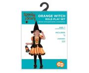 Opakowanie Strój dla dzieci Pomarańczowa Czarownica r.92/104