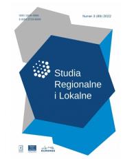 Okładka książki Studia Regionalne i Lokalne 3/2022