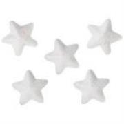 Opakowanie Styropianowe gwiazdki 20x18mm białe 60szt