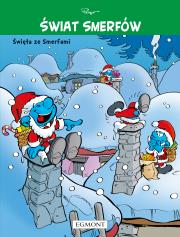 Świat Smerfów. Święta ze Smerfami. Tom 2. Autor: Peyo. Dadada.pl Okładka książki Świat Smerfów. Święta ze Smerfami. Tom 2