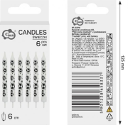 Opakowanie Świeczki urodzinowe `Piłki nożne` 6/6