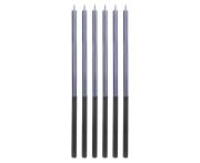 Opakowanie Świeczki urodzinowe Platinum niebieskie 14cm 6szt