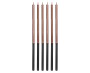 Opakowanie Świeczki urodzinowe różowo-złote 14,5cm 6szt