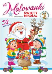Święty Mikołaj. Malowanki. Autor: Kruszewski Włodzimierz, Ernest Błędowski. Dadada.pl Okładka książki Święty Mikołaj. Malowanki