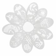 Opakowanie Szablon do malowania twarzy Halloween 10szt