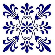 Opakowanie Szablon zmywalny ornament A4 12x15cm