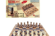 Opakowanie Szachy i warcaby 2w1 drewniane 29x29cm