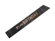 Opakowanie Szarfa Its my birthday czarny 79x9,4