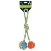 Opakowanie Szarpak dla Psa z piłką dwustronny 34cm