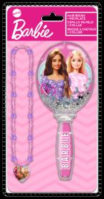 Szczotka do włosów z naszyjnikiem Barbie HK50156. Wydawca: Kids Euroswan. Dadada.pl Opakowanie Szczotka do włosów z naszyjnikiem Barbie HK50156