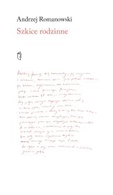 Szkice rodzinne. Autor: Romanowski Andrzej. Dadada.pl Okładka książki Szkice rodzinne