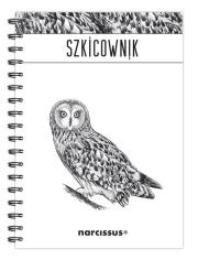 Opakowanie Szkicownik B5 na spirali gładki Sowa