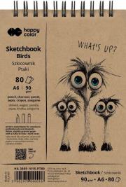 Opakowanie Szkicownik na spirali A6/80K 90g HAPPY COLOR