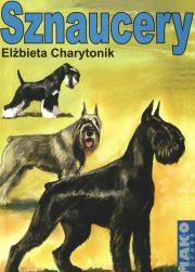 Sznaucery. Autor: Urszula Charytonik. Dadada.pl Okładka książki Sznaucery