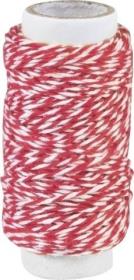 Opakowanie Sznurek bawełniany skręcany 20m czerwony