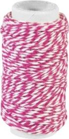 Opakowanie Sznurek bawełniany skręcany 20m różowy