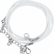 Sznurek do naszyjników z zapięciem biały 2szt. Wydawca: Fandy. Dadada.pl Opakowanie Sznurek do naszyjników z zapięciem biały 2szt