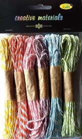 Opakowanie Sznurki papierowe duo 6 kolorów