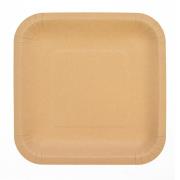Opakowanie Talerze papierowe kraftowe 23x23cm 6szt