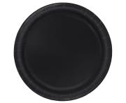 Opakowanie Talerzyki papierowe czarne 18cm 8szt